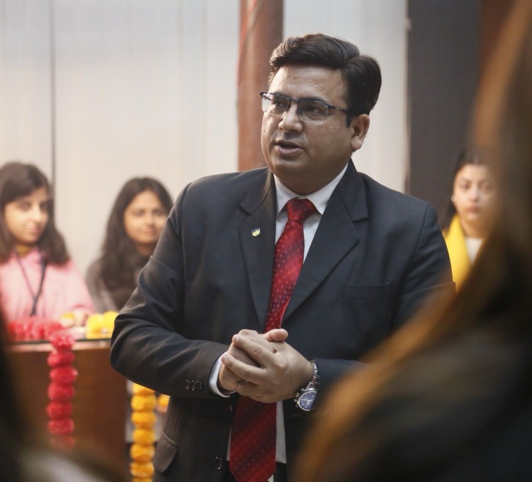 Dr Ajay Rana interacting with event attendees